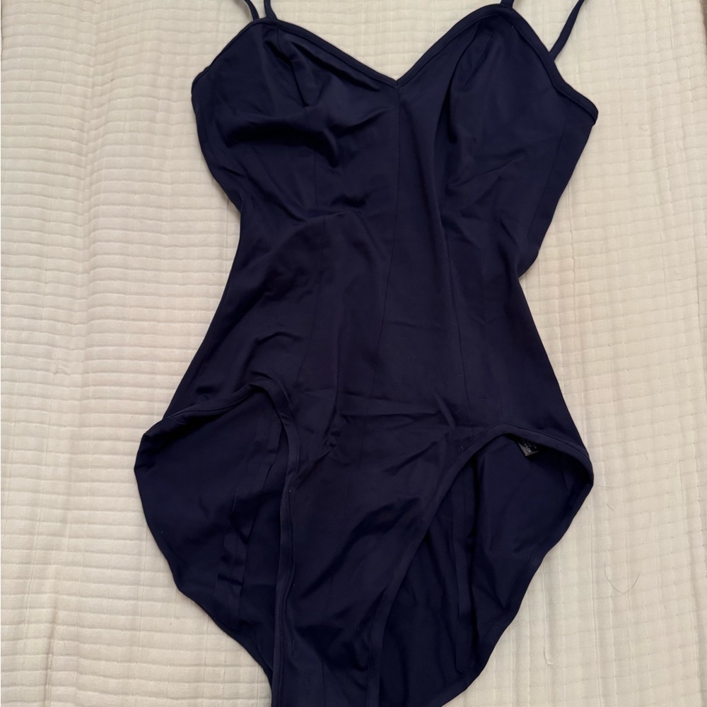 Norma Kamali Purple One Piece Swimsuit